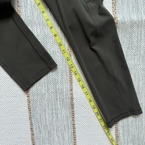Lululemon Speed Up Crop 21" Olive Green High Rise Leggings Women’s Size 6 - Picture 5 of 8
